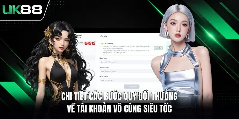 Chi tiết các bước quy đổi thưởng về tài khoản vô cùng siêu tốc