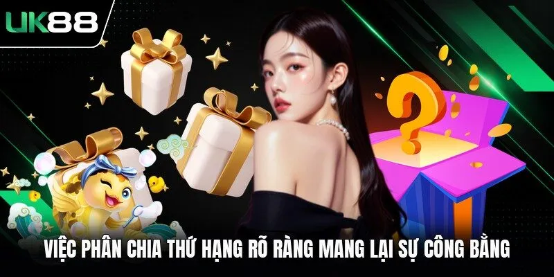 Việc phân chia thứ hạng rõ ràng mang lại sự công bằng